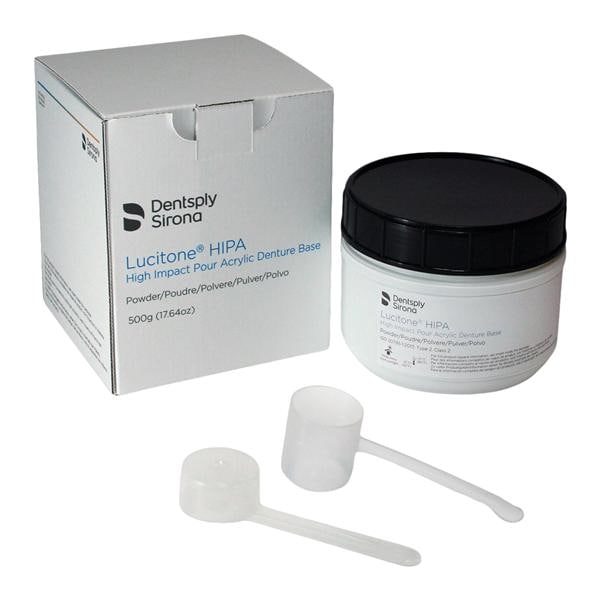 Lucitone HIPA Denture Resin High Impact Pourable Acrylic Self Cure Light 500Gm