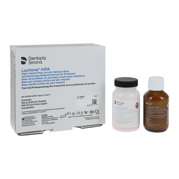 Lucitone HIPA Denture Resin High Impact Pourable Acrylic Self Cure Orig 100Gm