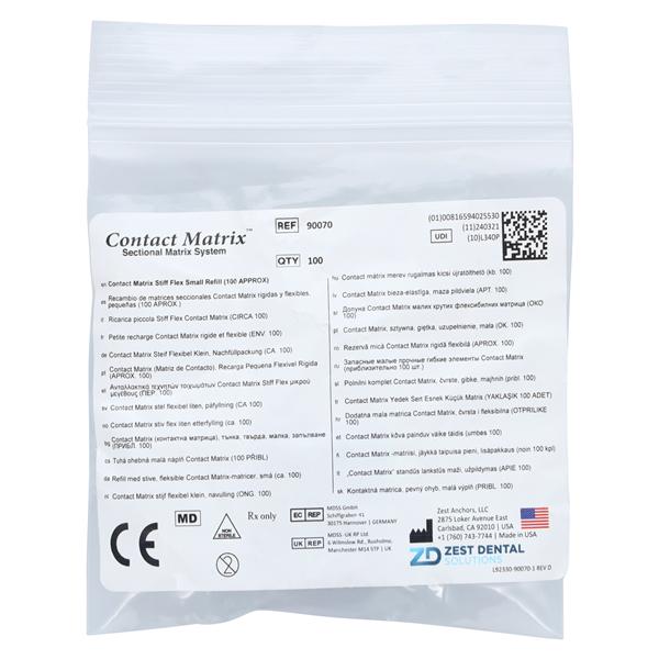 Contact Matrix Sectional Matrices 100/Pk