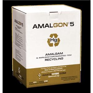 Amalgon Sharps Mailer System White 10.5x8.5x15" Cardboard For Amalgon 1 1/Bx