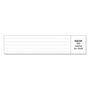 PDC Insert Card Paper White 288/Pk