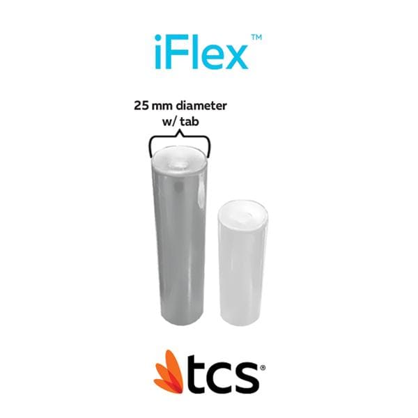 iFlex by TCS Polyolefin Thermoplastic Flxbl DkPnk Large 25mm Tab Cartridge 5/Pk