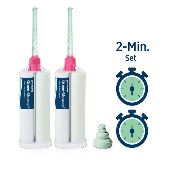 Green-Mousse Scannable Bite Registration 2Mnt St Unflavored Splt Crtrdg Pkg 2/Pk