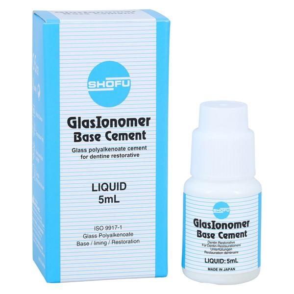 GlasIonomer Liquid Base Cement Clear Refill 5ml/Bt