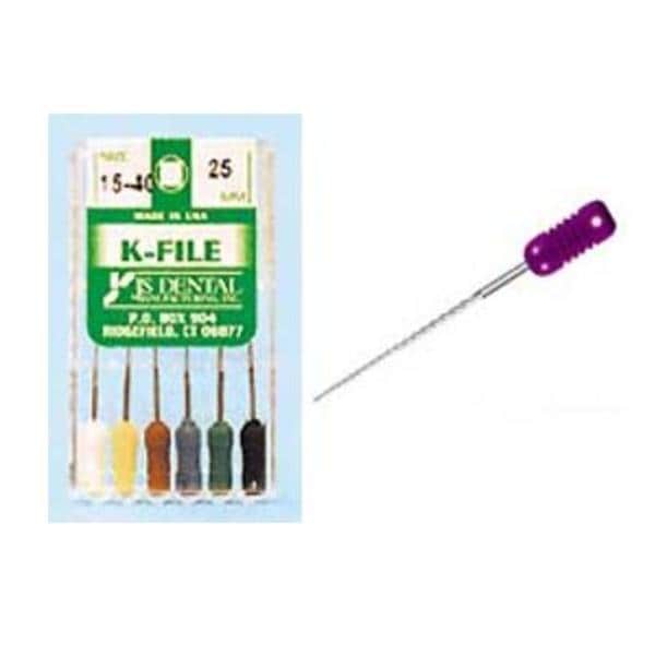 K-File 31 mm Size 45 Stainless Steel 0.02 6/Pk