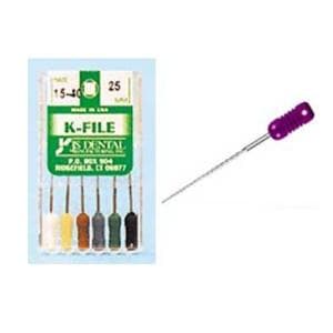 K-File 21 mm Size 120 Stainless Steel 0.02 6/Pk