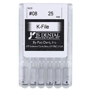 K-File 25 mm Size 08 Stainless Steel 0.02 6/Pk