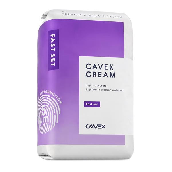 Cavex Cream Dust Free Alginate 500 Gm Pouch Package Fast Set Elastic Ea