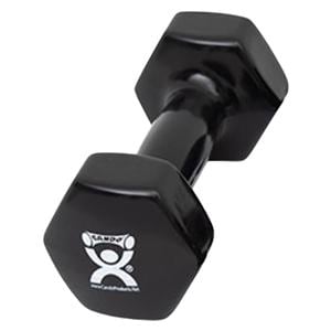 CanDo Weight Dumbbell 8lb Cast Iron/Vinyl Coated Black