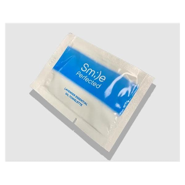 Patient Towelettes Disposable Cotton / Polyester 8 in x 5 in Blue / White 100/Bx