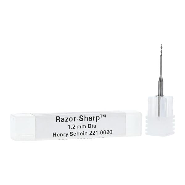 RazorSharp Tungsten Carbide Milling Bur 1.2mm 2 Flute Ball End Ea