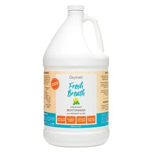 Oxyfresh Fresh Breath Lemon Mint Mouthwash 128 oz Bottle 128oz/Bt