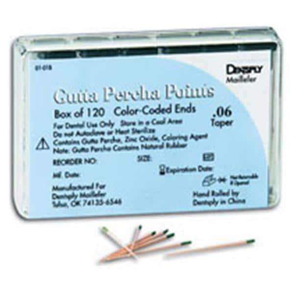 Hand Rolled Gutta Percha Points Size 15 White 120/Bx