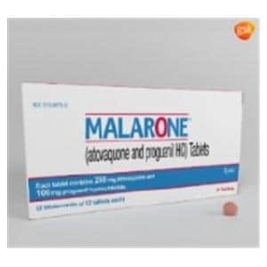 Malarone Tablets 250mg/100mg Unit Dose 24/Package Each