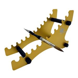 Brush Stand Gold 12 Slots Ea