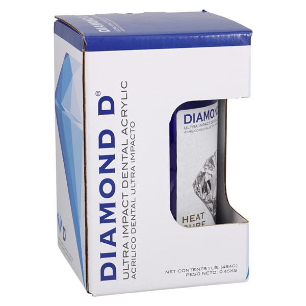 Diamond D Denture Resin Heat Cure Original 1Lb/Ea