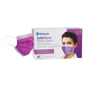 SafeMask Master Series Procedure Mask ASTM 1 Southern Bellflower Adlt 50/Bx, 10 BX/CA