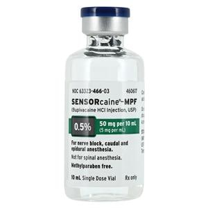 Sensorcaine MPF Injection 0.5% Preservative Free SDV 10mL Each