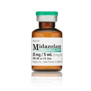 Midazolam Injection 5mg/mL MDV 5mL Each