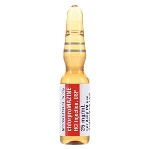 Chlorpromazine HCl Injection 25mg/mL Ampule 1mL Each