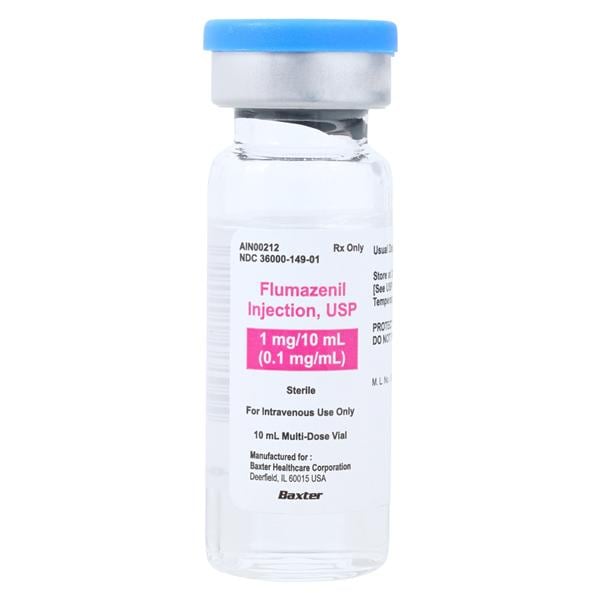 Flumazenil Injection 0.1mg/mL MDV 10mL Each