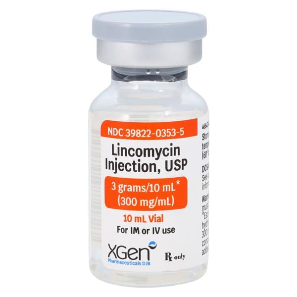 Lincomycin HCl Injection 300mg/mL Vial 10mL Each, 50 VL/CA