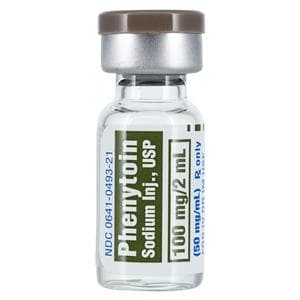 Phenytoin Sodium Injection 50mg/mL SDV 2mL Each, 50 VL/CA