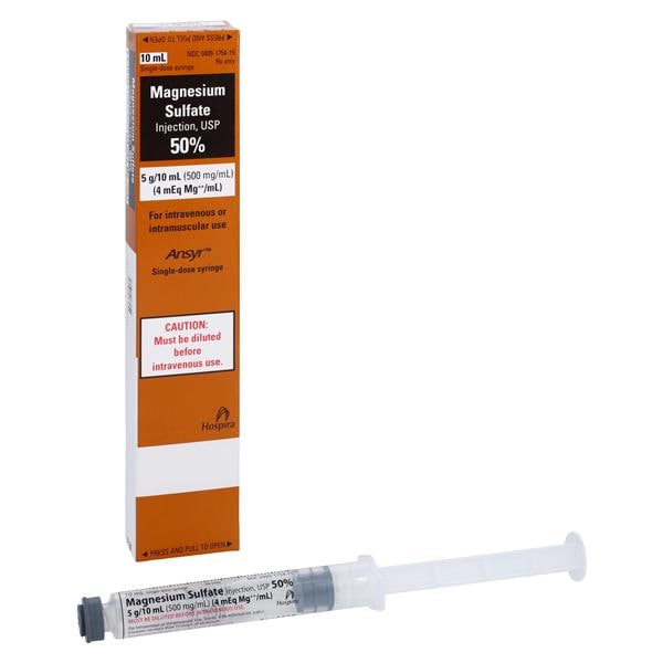 Magnesium Sulfate Injection 50% 5gm Ansyr Syringe 10mL Each