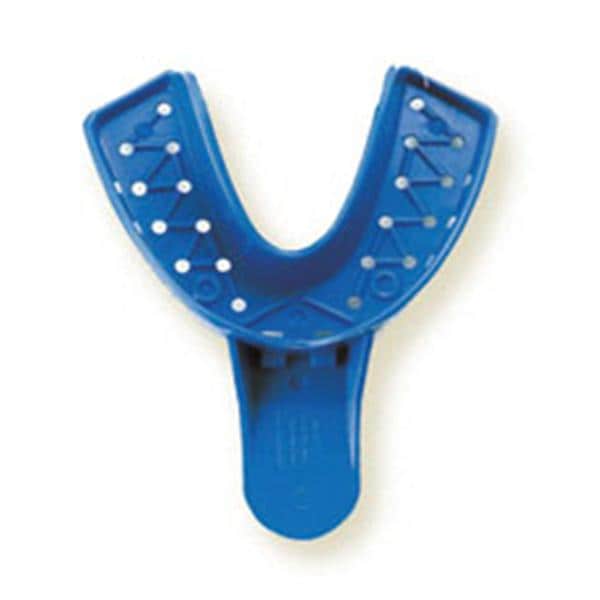 Tray-Aways Disposable Double Arch Impression Tray Perforated 2 Large Lower 12/Bg, 100 BG/CA