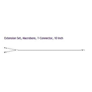IV Extension Set 10" Y-Type 2 Female/Male Adapter 120/Ca