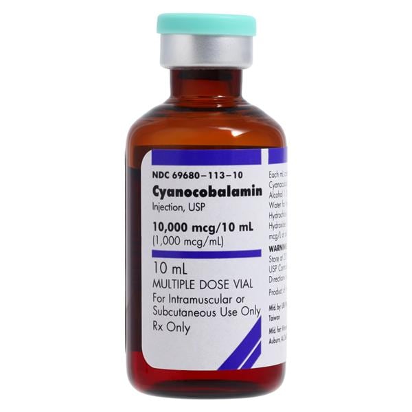 Cyanocobalamin Injection 1000mcg/mL MDV 10mL Each