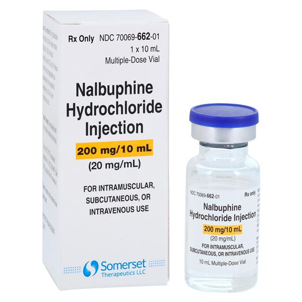 Nalbuphine HCl Injection 20mg/mL MDV 10mL Each