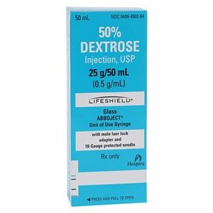 Dextrose 50% Injection PF Prefilled Syringe 50mL 10/Package