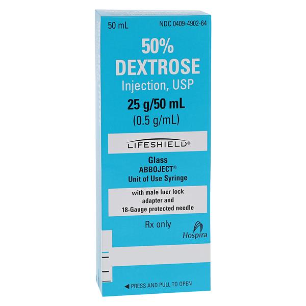 Dextrose 50% Injection PF Prefilled Syringe 50mL 10/Package