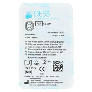 Abutment PreMilled Blank Titanium Engaging 5.5 Nobel Active Ea