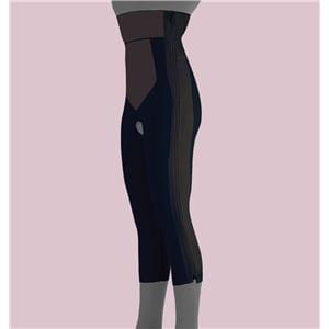 Compression Girdle Below Knee/High Waist Small Black