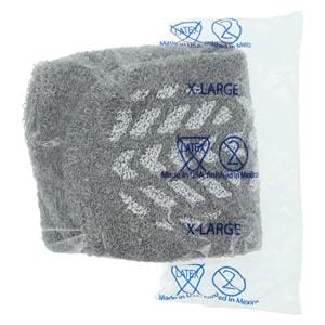 Terry Treads Patient Slippers Terrycloth Gray X-Large Reusable 48Pr/Ca