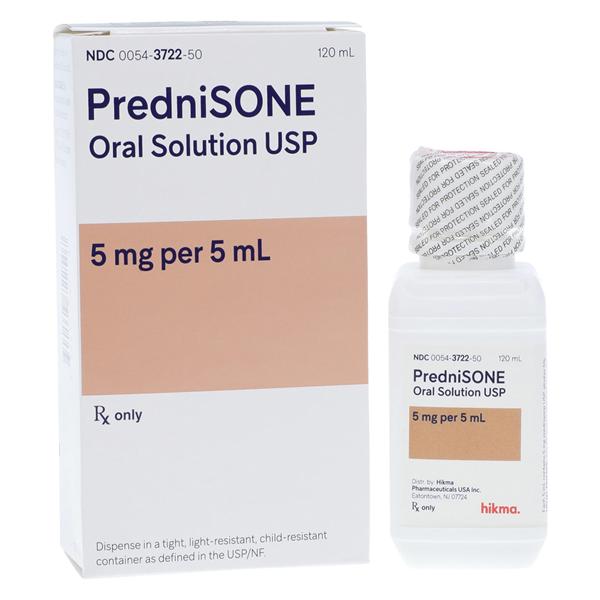 Prednisone Oral Solution 5mg/5mL Bottle 120ml Each