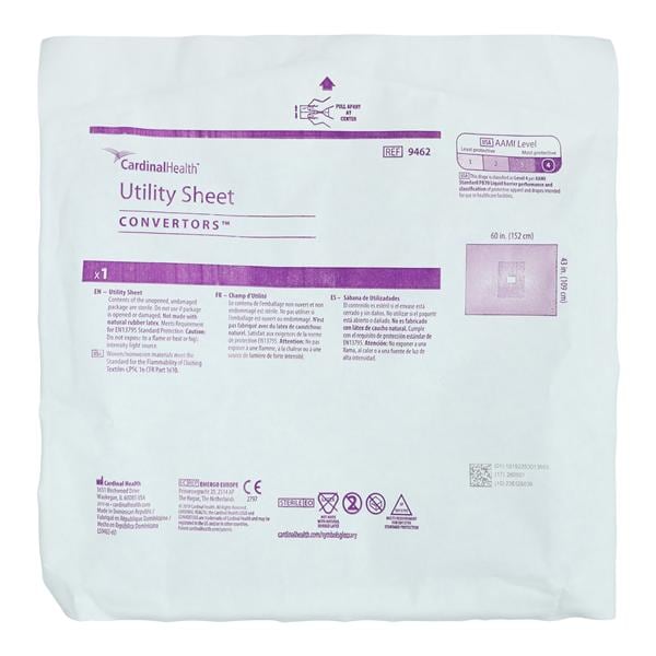Convertors Tiburon 60x44" Sterile Utility Drape 6x4" Poly Reinforced Fenestrated