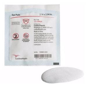 Rayon/Polyester Blend Eye Pad 2.12x2.62" Sterile Round LF