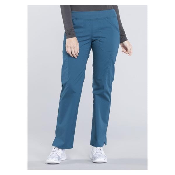 Cherokee Workwear Scrub Pant 6 Pockets Large Caribbean Blue Womens Ea