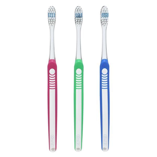 Indicator Manual Toothbrush Adult 35 Tuft Soft 12/Bx