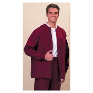 Fashion Poplin Warm-Up Jacket Lng Raglan Slvs / Knit Cffs XS Brgndy Unisex Ea