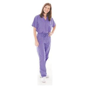 Essentials Scrub Top V-Neck 1 Pocket Short Sleeves X-Small Wisteria Unisex Ea
