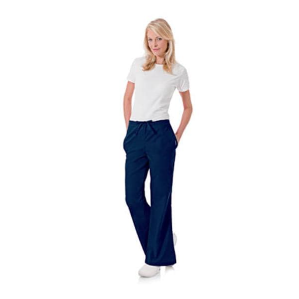 Scrub Pant 5 Pockets Large Navy Womens Ea