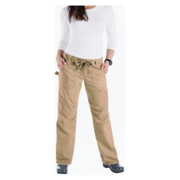 Scrub Pant 6 Pockets X-Small Camel Womens Ea