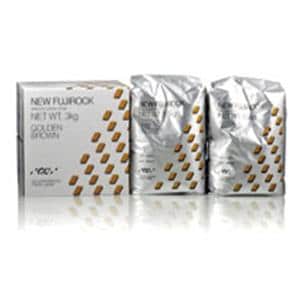 New FUJIROCK Die Stone Type IV Golden Brown 0.08% Regular 11 Minutes 3kg/Ea, 6 BX/CA