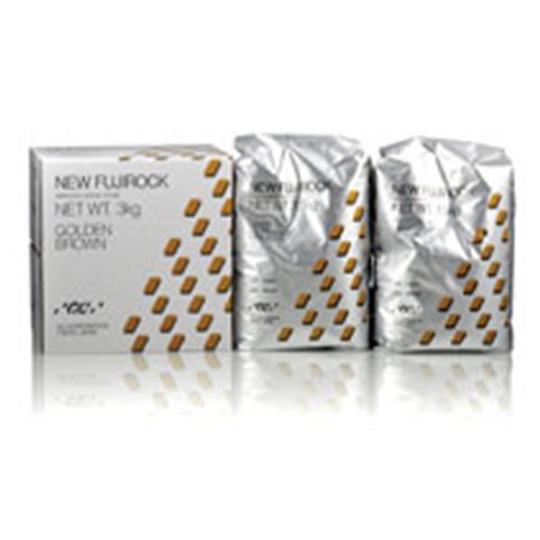 New FUJIROCK Die Stone Type IV Golden Brown 0.08% Regular 11 Minutes 3kg/Ea, 6 BX/CA