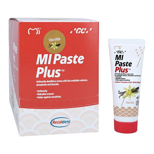 MI Paste Plus Tooth Topical 0.2% Sodium Fluoride Vanilla 10/Bx