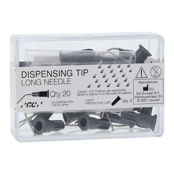 G-aenial Universal Injectable Tip Dispensing Tips Silver 20 Gauge 20/Pk